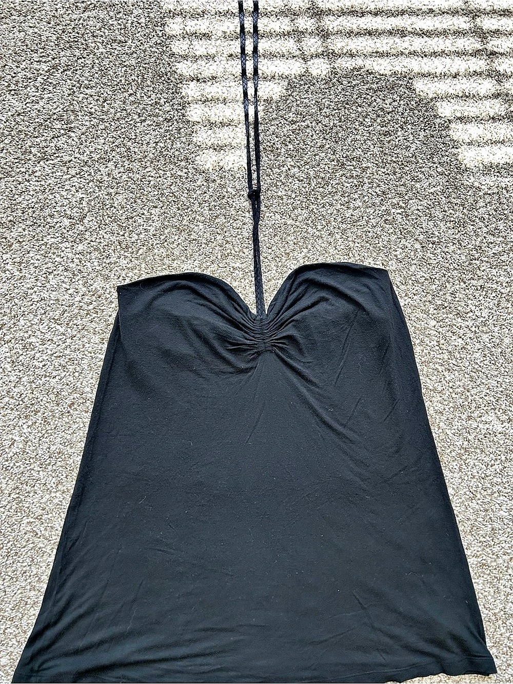 Y2K Old Navy Ruched Camisole in Black XL Like New